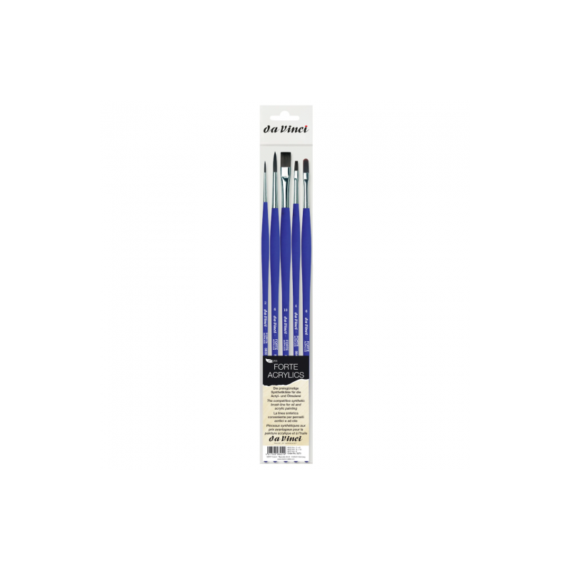 Da Vinci forte-acrylics set of 5 synthetic brushes