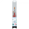 Da Vinci winter wonder set of 3 watercolor brushes