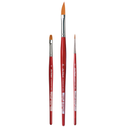 Da Vinci winter wonder set of 3 watercolor brushes