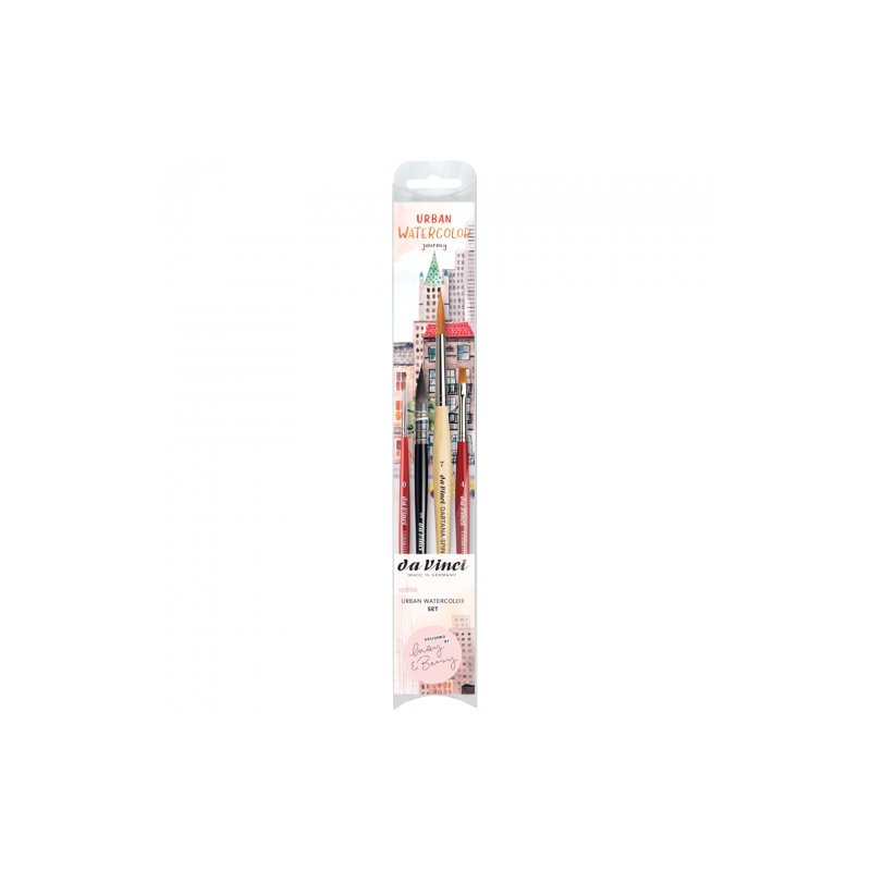 Da Vinci urban watercolor set of 4 watercolor brushes
