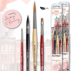 Da Vinci urban watercolor set of 4 watercolor brushes