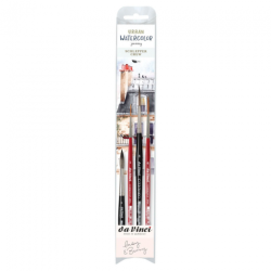 Da Vinci urban watercolor rigger crew zestaw 4 pędzli akwarelowych - s