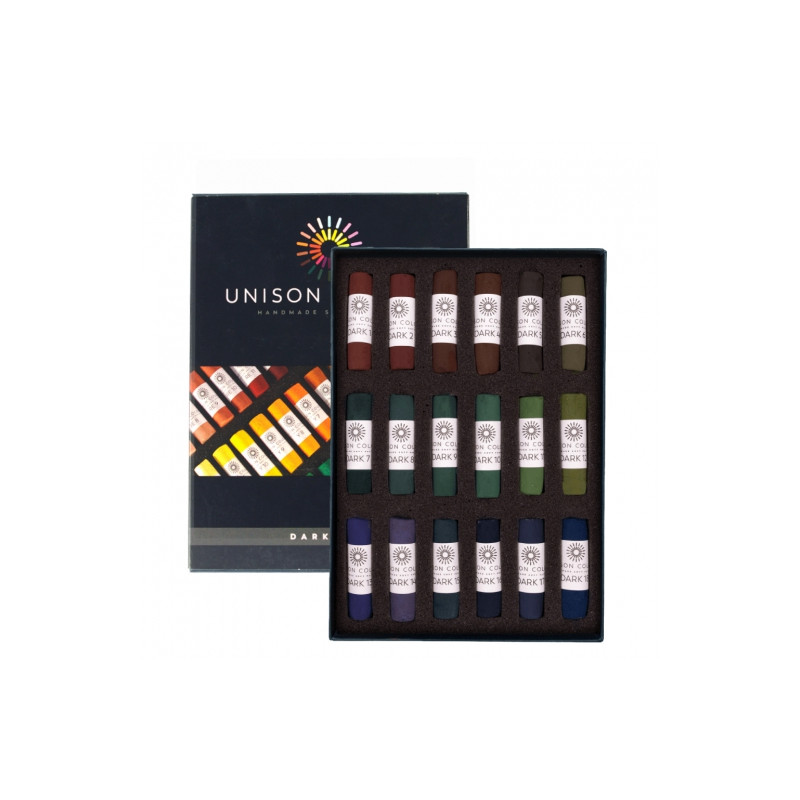 Unison Color dark 1 set of pastels 18pcs 740321