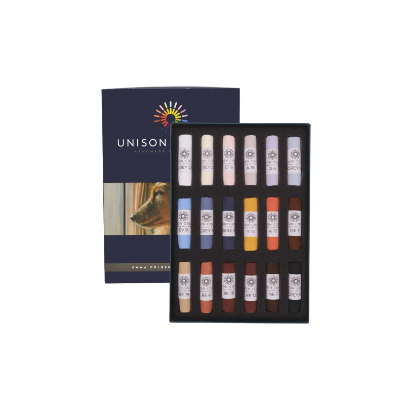 Unison Colour emma colbert animal zestaw suchych pasteli w sztyfcie 18