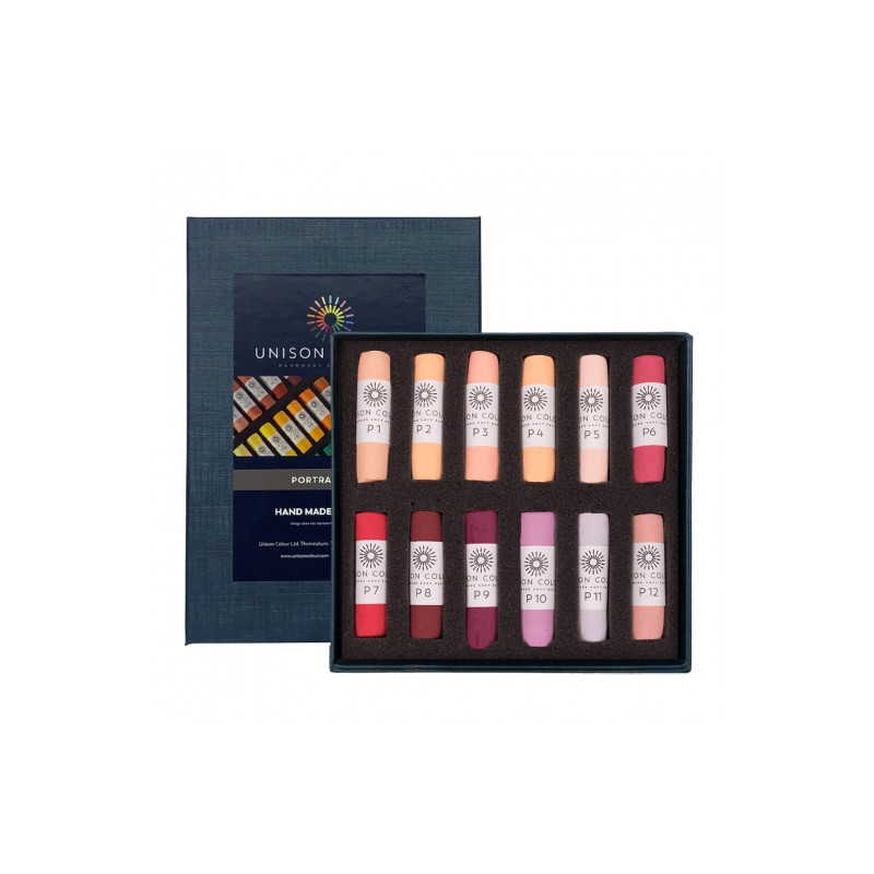Unison Color portrait set of dry pastels in a stick 12pcs