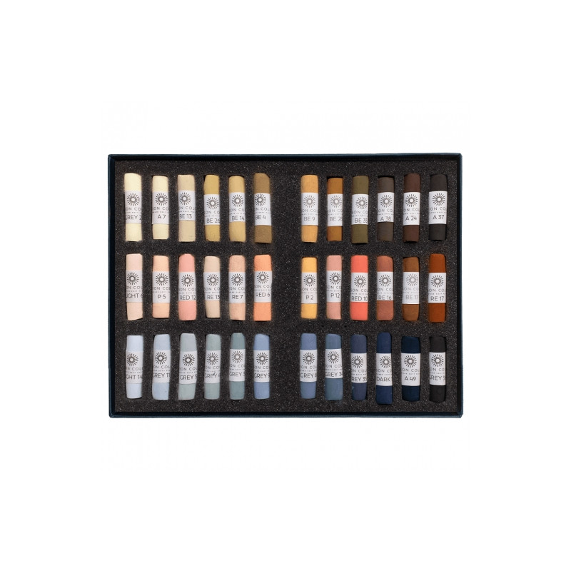Unison Colour portrait zestaw suchych pasteli w sztyfcie 36szt 740286