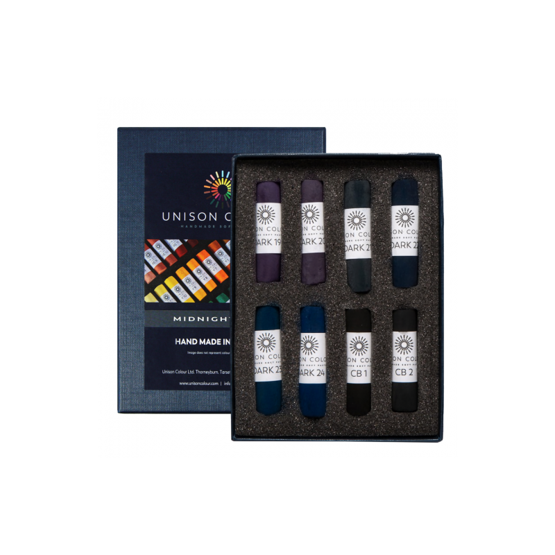 Unison Colour midnight zestaw 8 suchych pasteli w sztyfcie 760100 - sk