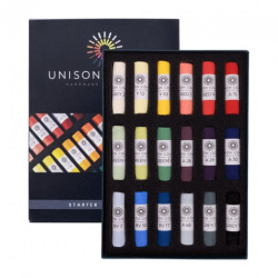 Unison Colour starter zestaw suchych pasteli w sztyfcie 18szt 740284 -