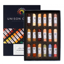 Unison Colour Lisa Ober zestaw 18 suchych pasteli w sztyfcie 760100 -
