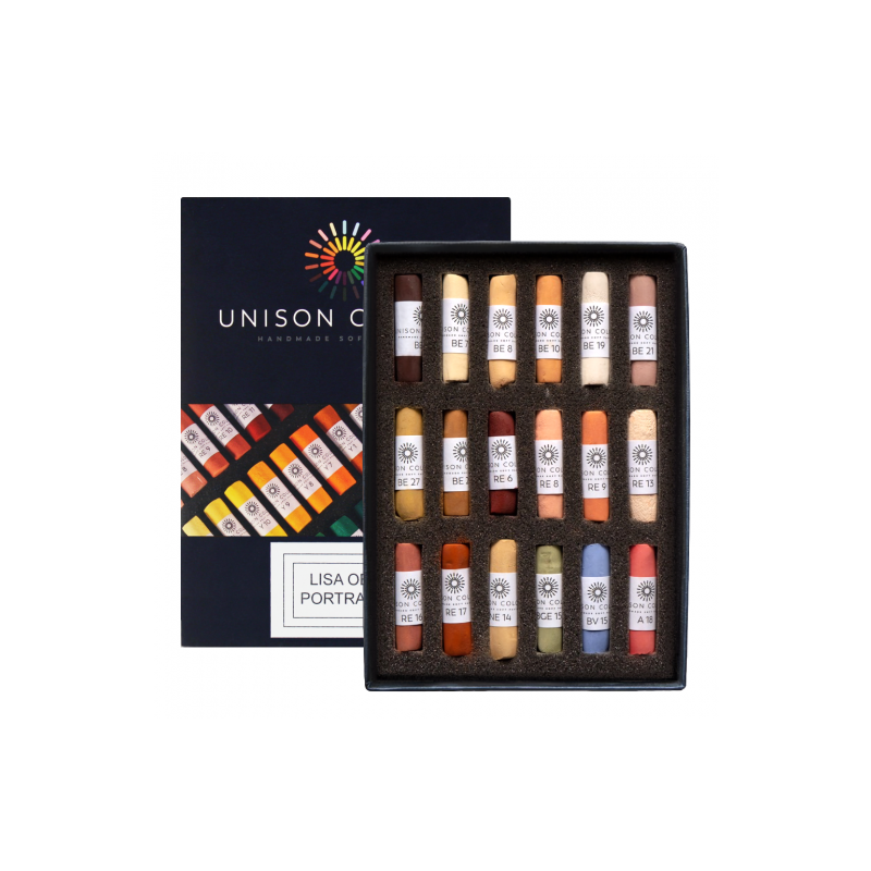 Unison Color Lisa Ober set of 18 dry pastel sticks 760100