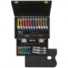 Talens rembrandt luxury set of oil paints and accessories in a wooden