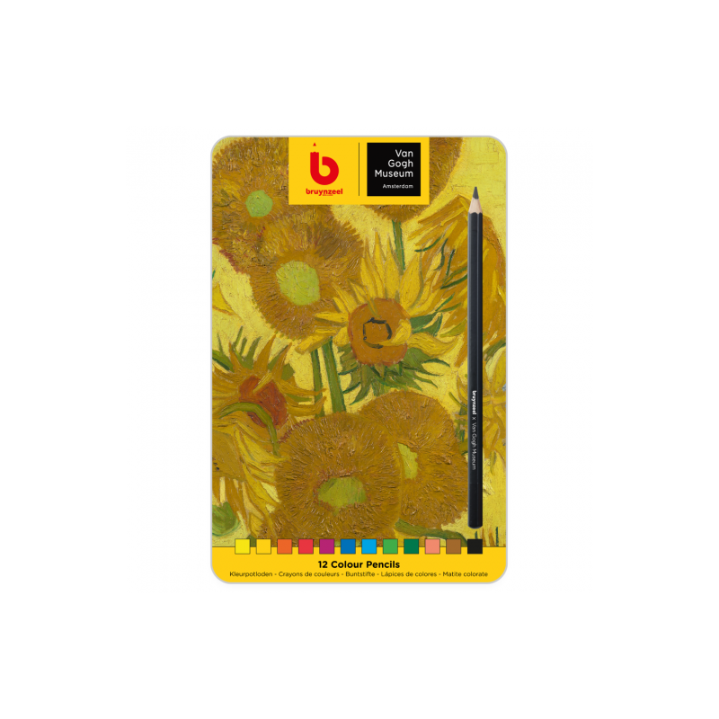 Talens bruynzeel Van Gogh "Słoneczniki" zestaw 12 kredek - sklep plast