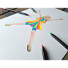 Bruynzeel Expression set of 6 neon crayons