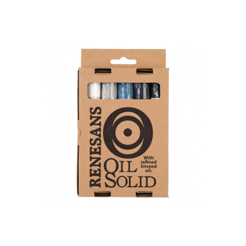 Renesans set of gray oil solid colors 5 pcs