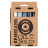 Renesans zestaw szarych kolorów oil solid 5szt - sklep plastyczny - sz