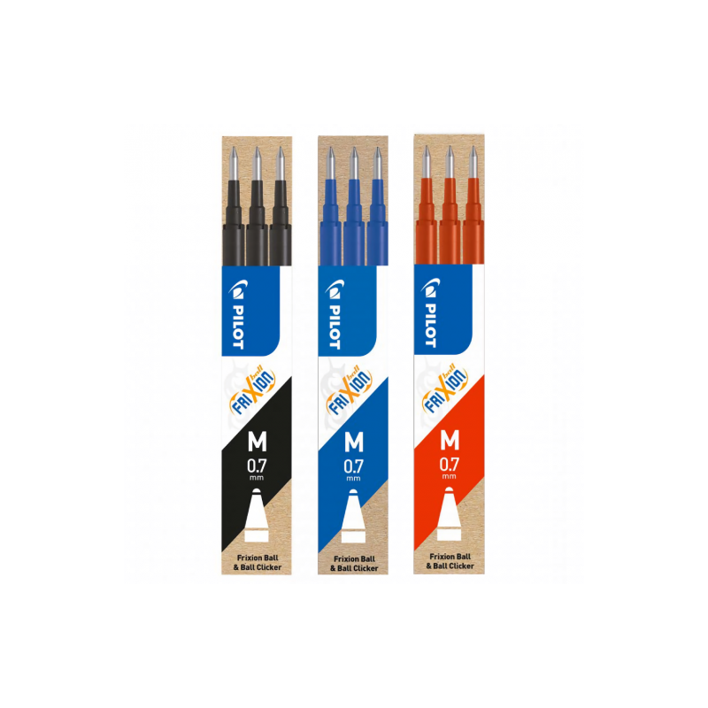 Pilot Frixion 3 Erasable Rollerball Refills 0.7mm