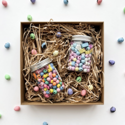 DP Craft Spotted Styrofoam Eggs 80 pcs