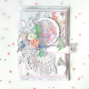 DP craft paper roses 12 pcs white and pink