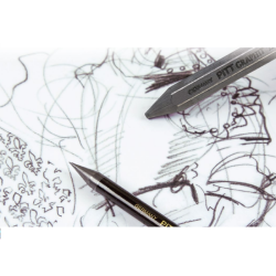 Faber Castell pitt monochrome graphite pencil in a stick