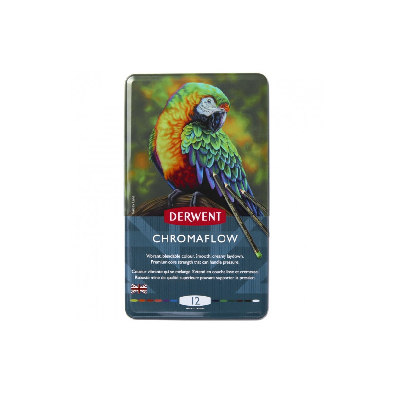 Derwent chromaflow zestaw kredek 12szt - sklep plastyczny - szał dla p