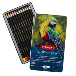 Derwent chromaflow zestaw kredek 12szt - sklep plastyczny - szał dla p