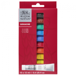 Winsor & Newton zestaw 10 gwaszy 12ml - sklep plastyczny - szał dla pl
