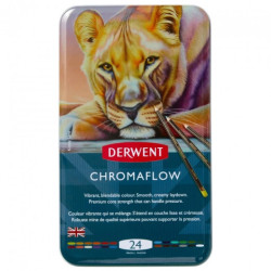 Derwent chromaflow set of colored pencils 24pcs