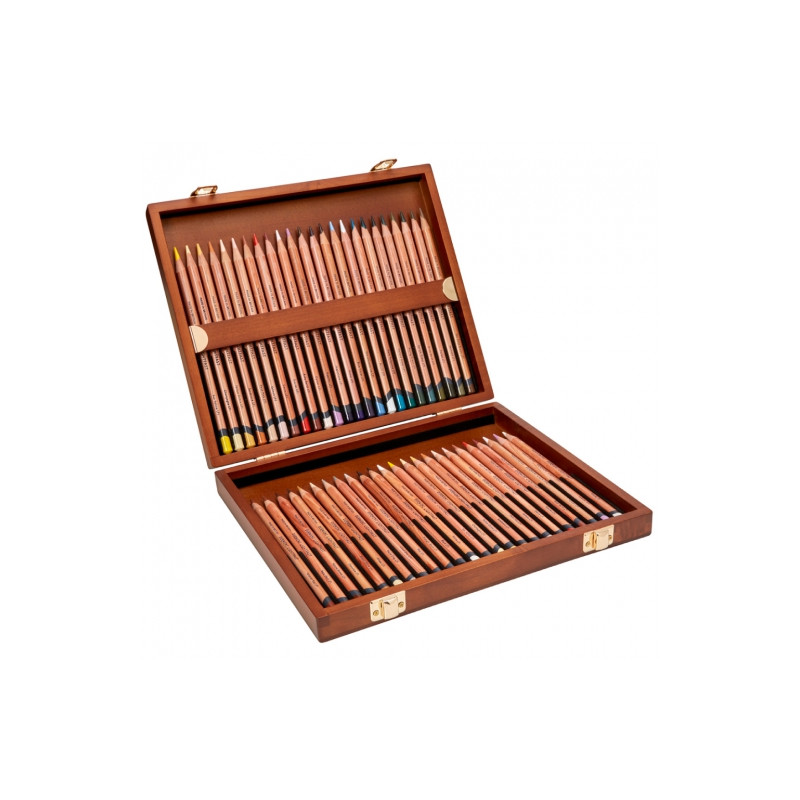 Derwent lightfast crayon set 48pcs wooden case