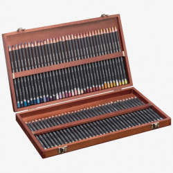 Derwent procolour zestaw kredek 72szt drewniana kasetka - sklep plasty