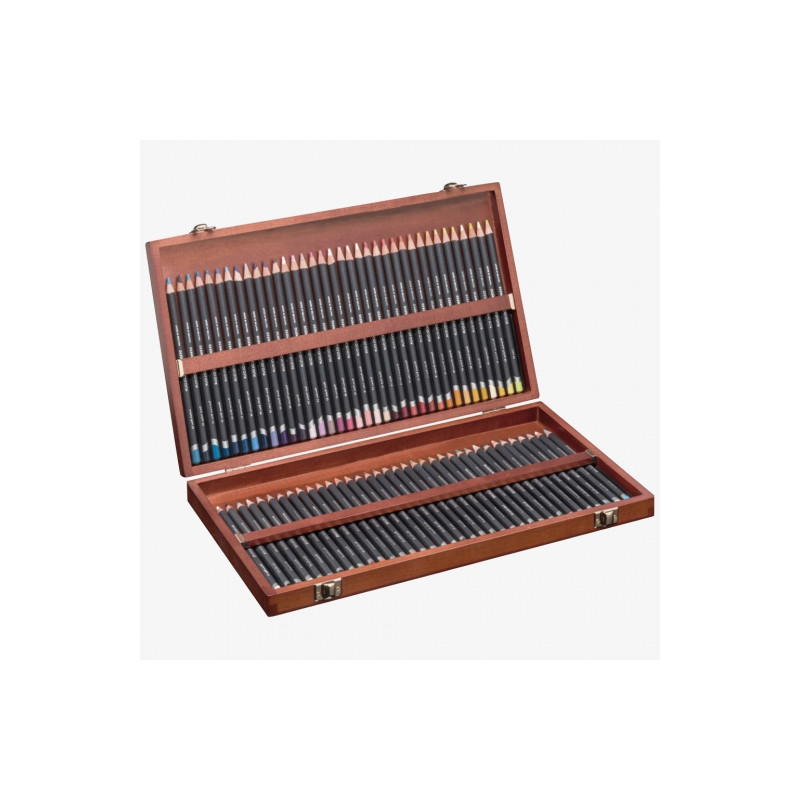 Derwent procolour zestaw kredek 72szt drewniana kasetka - sklep plasty