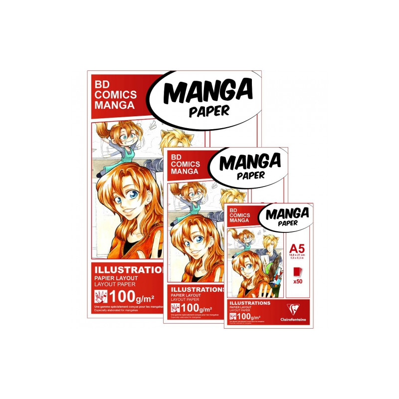 Clairefontaine manga marker block 50 arcs 100 g
