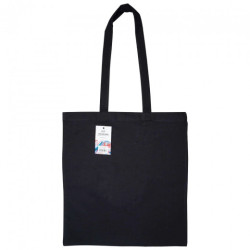 Profile black cotton bag 38x42cm