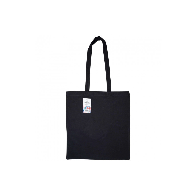 Profile black cotton bag 38x42cm
