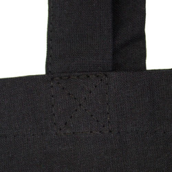 Profile black cotton bag 38x42cm