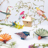 Claifrefontaine papier origami birds 10x10 15x15 20x20cm 60ark - sklep