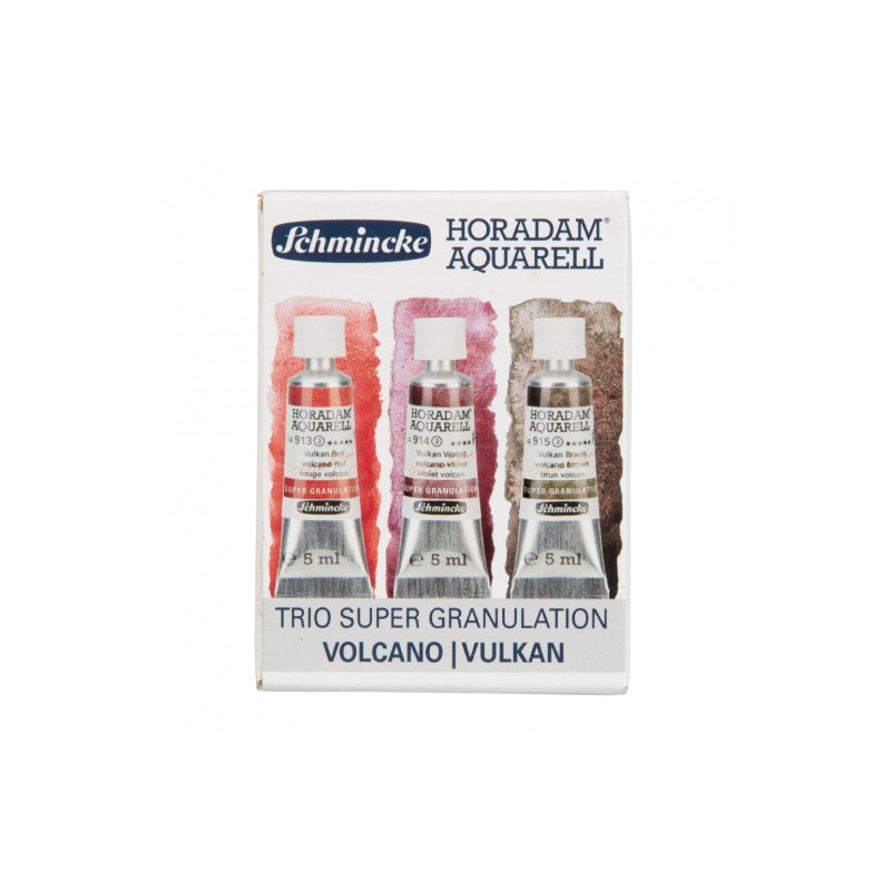Schmincke horadam aquarell trio vulcano zestaw akwareli w tubie 3x5ml
