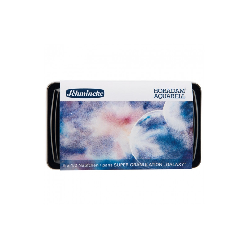 Schmincke horadam aquarell galaxy set of 5 watercolors in halves