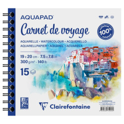 Clairefontaine aquapad carnet de voyage watercolor block on spiral