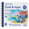 Clairefontaine aquapad carnet de voyage watercolor block on spiral