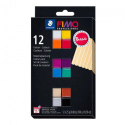 Fimo professional basic set of modeling clay 12x25g