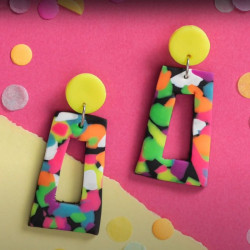 Fimo effect neon zestaw 12 kostek modeliny 25g - sklep plastyczny - sz