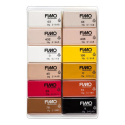 Fimo professional doll art set of modeling clay 12x25g