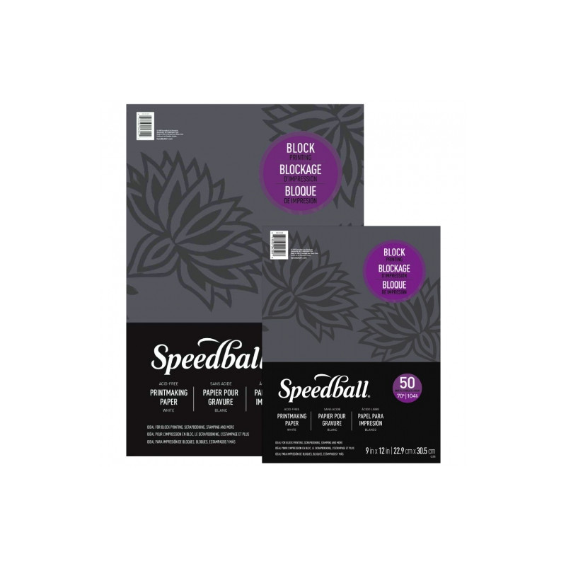 Speedball Printmaster Paper White 50 arcs