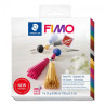 Fimo leather efekt skóry brelok zestaw modelin 4x25g - sklep plastyczn