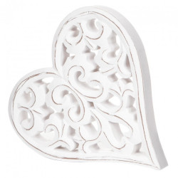 Dp Craft ażurowe serce drewniana dekoracja 16x17cm - sklep plastyczny