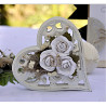 Dp Craft openwork heart wooden decoration 16x17cm
