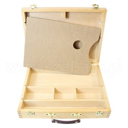 Wooden cassette of painting accessor 32,3x24,8x7,3cm