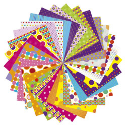 Avenue mandarine bubbles papier origami 20x20 70 g 60 ark - sklep plas