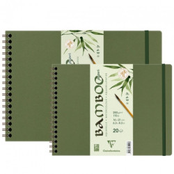 Clairefontaine bamboo watercolour block on a spiral 250 g 20 sheets