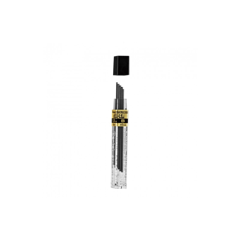 Pentel hi-polymer refill for mechanical pencils 1.3mm 8pcs